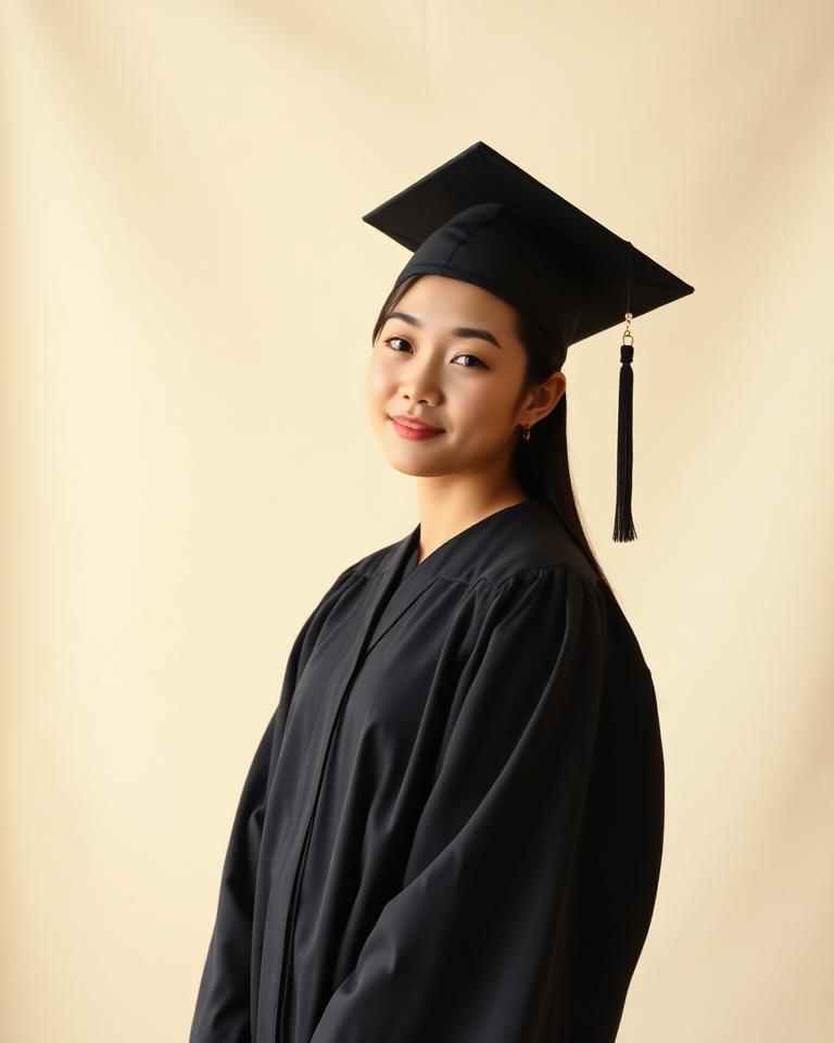 经典学位照 示例