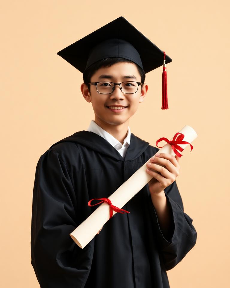 手持毕业卷轴 示例